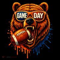 Game Day Bears Football Bear Women's T-Shirt thumb 6