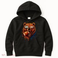 Game Day Bears Football Bear Kids Hoodie thumb 0