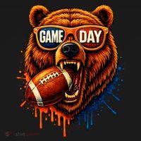 Game Day Bears Football Bear Kids Long Sleeve Shirt thumb 2