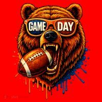 Game Day Bears Football Bear Santa Hat thumb 1