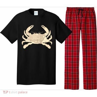 Georgetown Dc Blue Crab Silhouette Map Great Gift Pajama Set