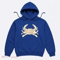 Georgetown Dc Blue Crab Silhouette Map Great Gift Hoodie thumb 0