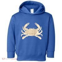 Georgetown Dc Blue Crab Silhouette Map Great Gift Toddler Hoodie thumb 0