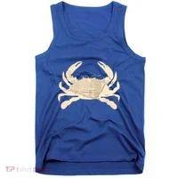 Georgetown Dc Blue Crab Silhouette Map Great Gift Tank Top thumb 0