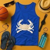 Georgetown Dc Blue Crab Silhouette Map Great Gift Tank Top thumb 4