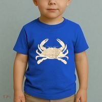 Georgetown Dc Blue Crab Silhouette Map Great Gift Toddler T-Shirt thumb 2