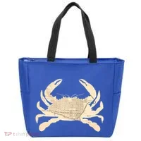 Georgetown Dc Blue Crab Silhouette Map Great Gift Tote Bag thumb 0