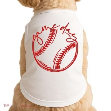 Game Day Baseball Doggie Tank