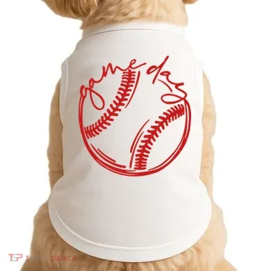 Game Day Baseball Doggie Tank
