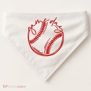 Game Day Baseball USA-Made Doggie Bandana
