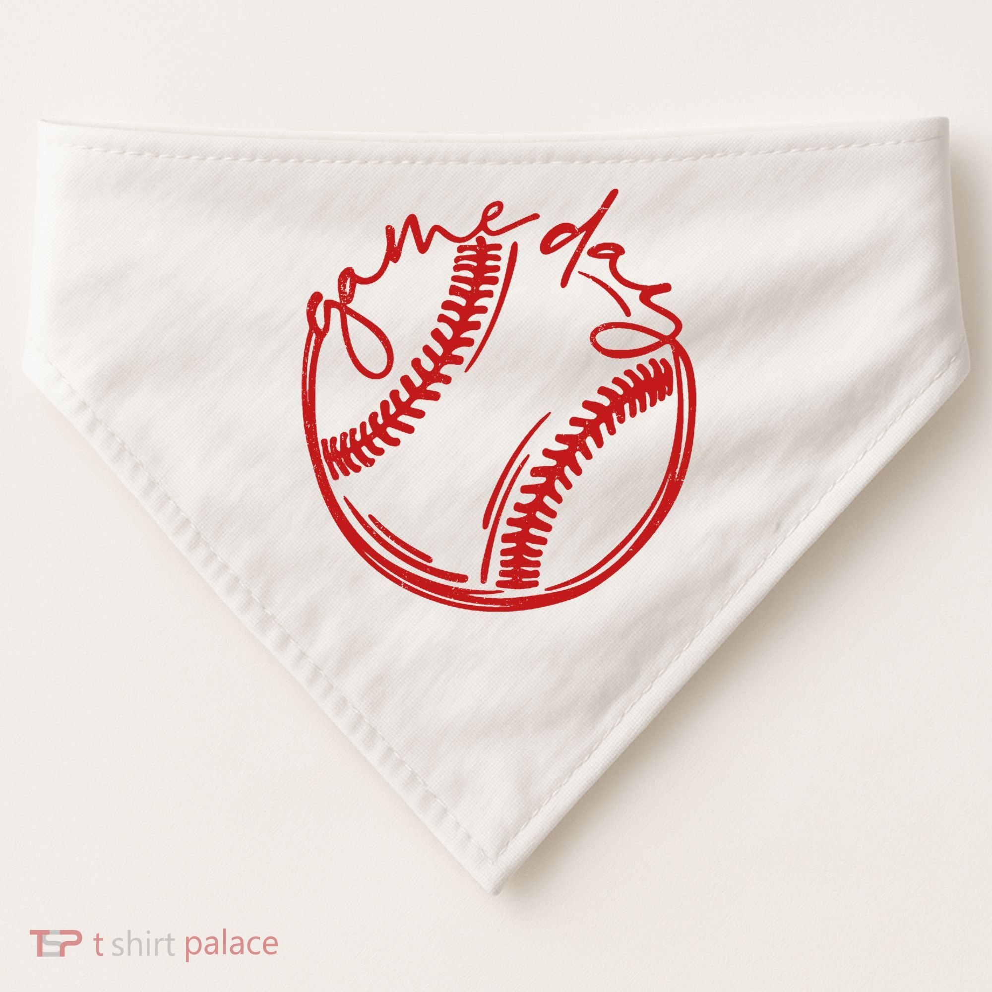 Game Day Baseball USA-Made Doggie Bandana