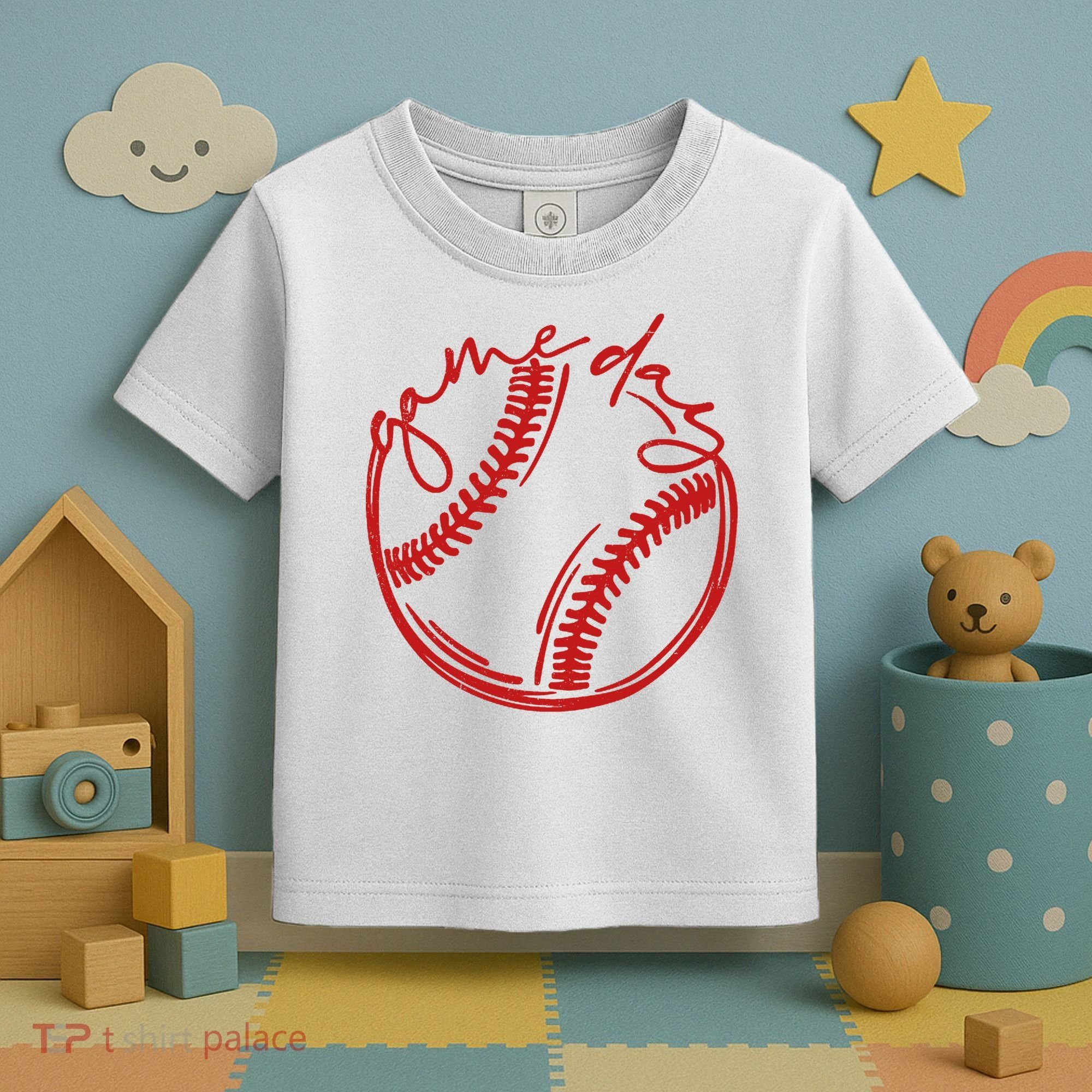 Game Day Baseball Toddler T-Shirt