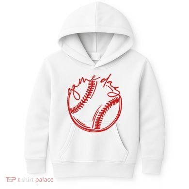 Game Day Baseball Kids Hoodie