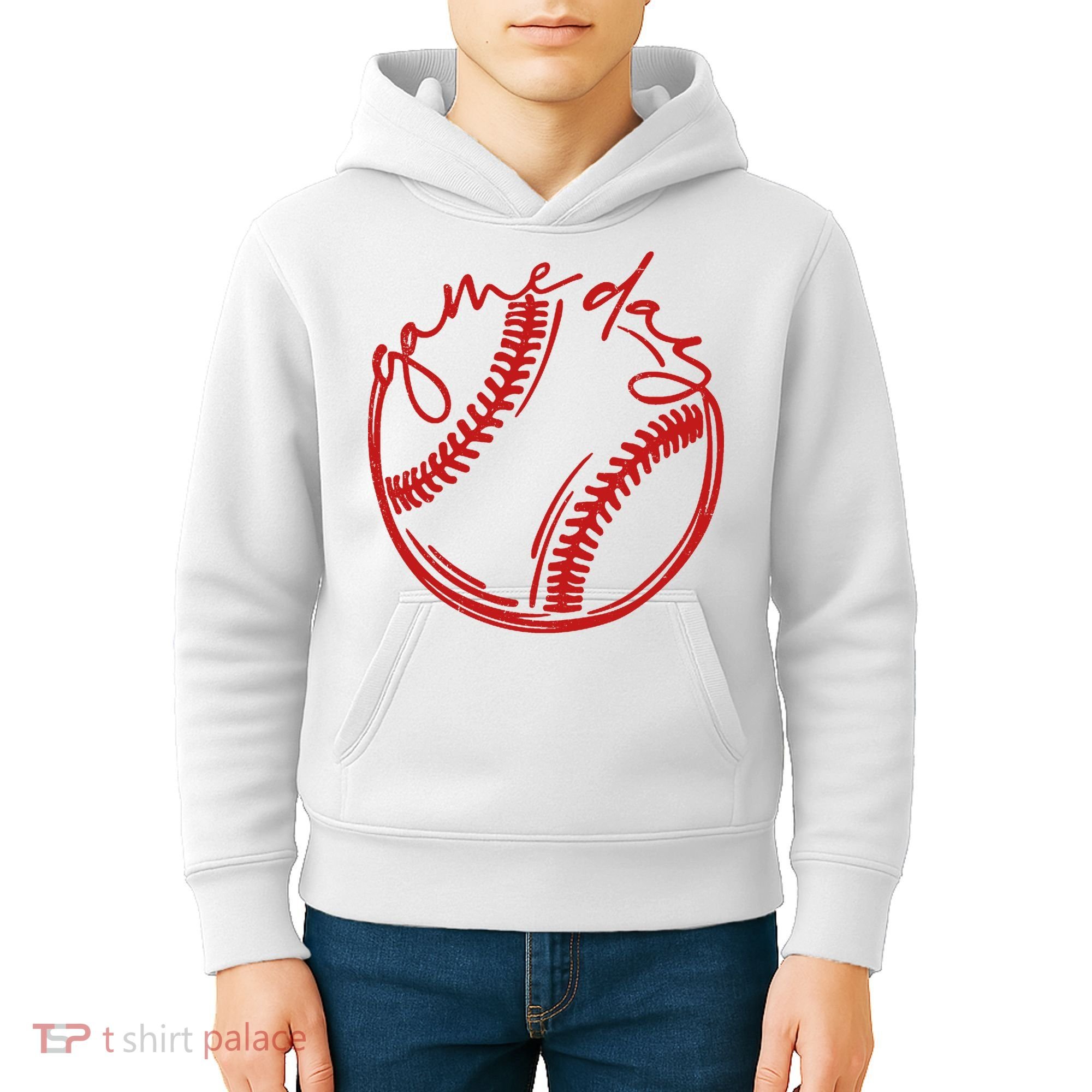 Game Day Baseball Kids Hoodie