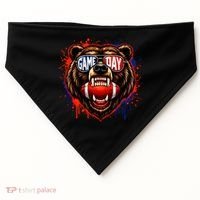 Game Day Bears Fan Bear Lover Football USA-Made Doggie Bandana thumb 0