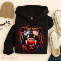 Game Day Bears Fan Bear Lover Football Hoodie thumb 4
