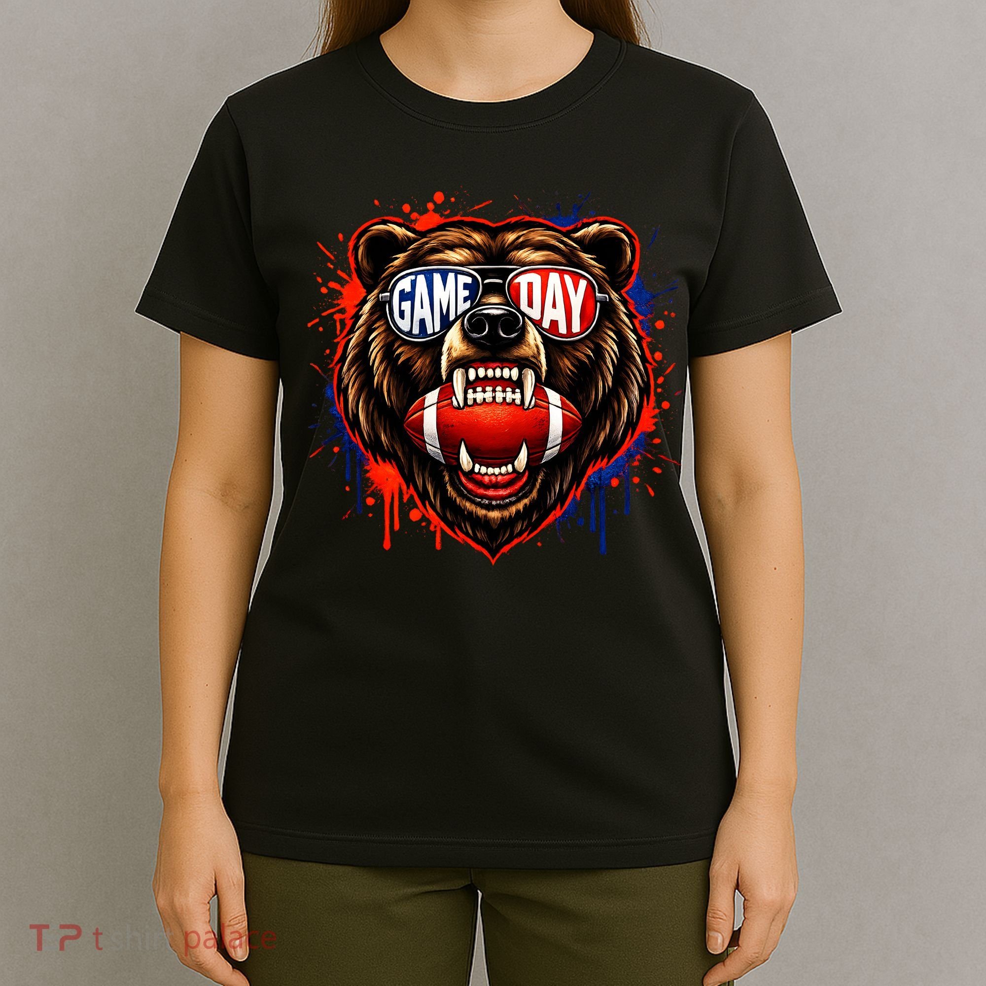 Game Day Bears Fan Bear Lover Football T-Shirt
