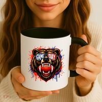Game Day Bears Fan Bear Lover Football Coffee Mug thumb 3