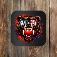 Game Day Bears Fan Bear Lover Football Coaster thumb 0
