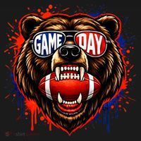 Game Day Bears Fan Bear Lover Football Women's Hoodie thumb 2