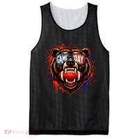 Game Day Bears Fan Bear Lover Football Mesh Reversible Basketball Jersey Tank thumb 0