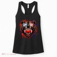 Game Day Bears Fan Bear Lover Football Women's Tank Top thumb 0
