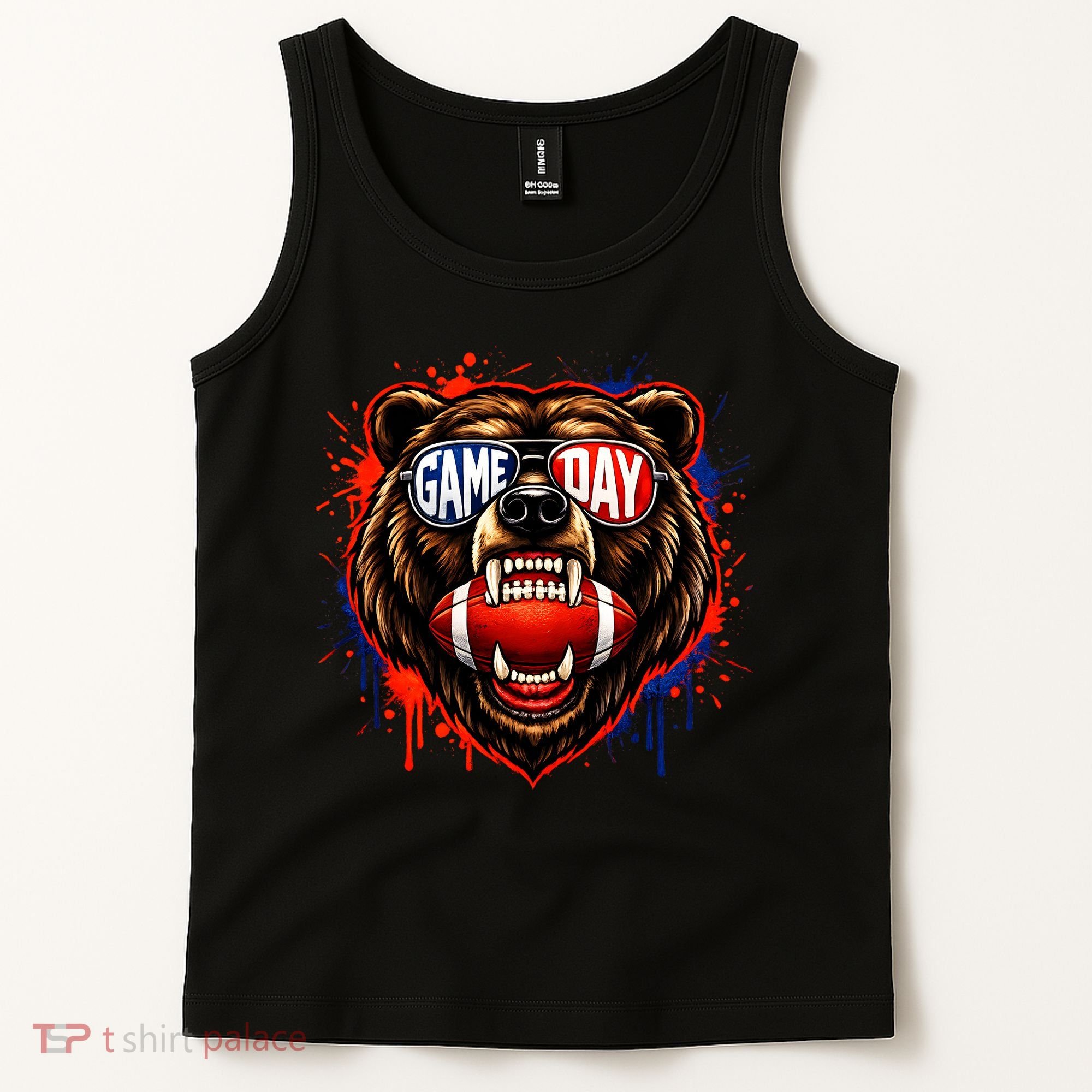 Game Day Bears Fan Bear Lover Football Tank Top