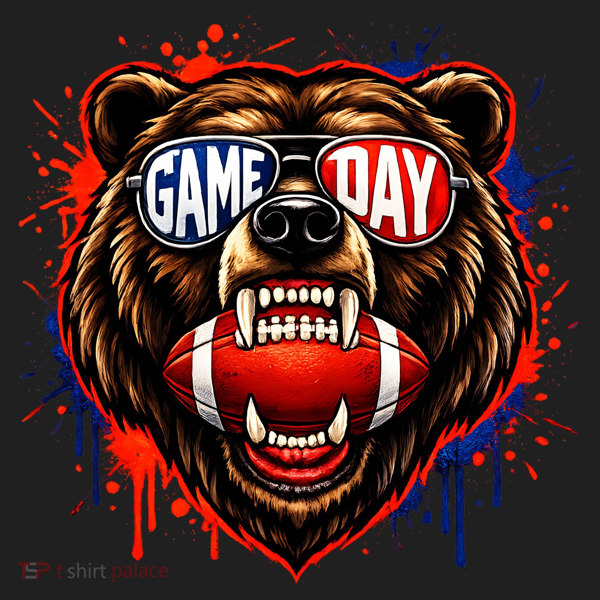 Game Day Bears Fan Bear Lover Football Golf Towel
