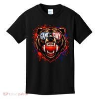 Game Day Bears Fan Bear Lover Football Kids T-Shirt thumb 0