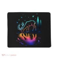 Glowing Deer By The Water: Nature Lover's Mousepad thumb 0