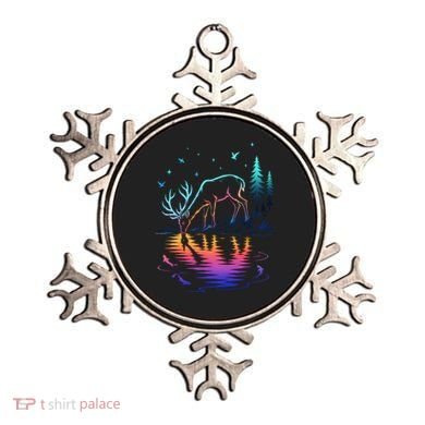 Glowing Deer By The Water: Nature Lover's Ornament