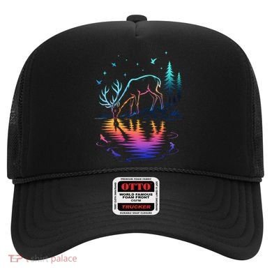 Glowing Deer By The Water: Nature Lover's Hat