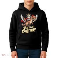 Goddammit Donut Book Lover Funny Kids Hoodie thumb 4