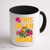 Goddammit Donut Book Lover This In An Outrage Coffee Mug thumb 1