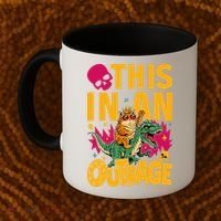 Goddammit Donut Book Lover This In An Outrage Coffee Mug thumb 2