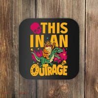 Goddammit Donut Book Lover This In An Outrage Coaster thumb 0