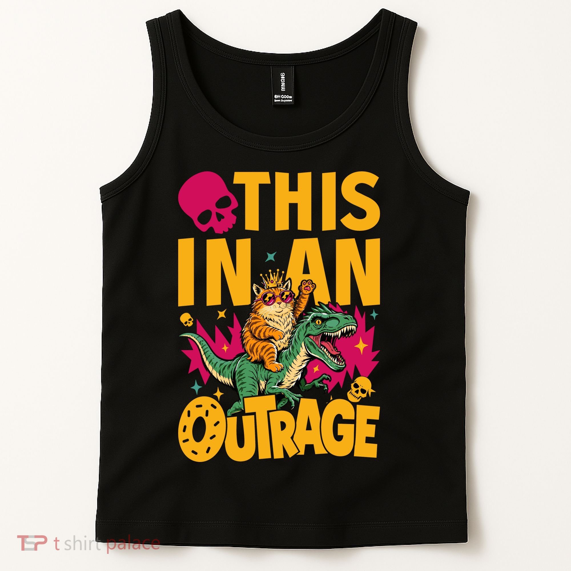 Goddammit Donut Book Lover This In An Outrage Tank Top