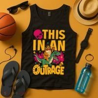 Goddammit Donut Book Lover This In An Outrage Tank Top thumb 4