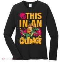 Goddammit Donut Book Lover This In An Outrage Women's Long Sleeve Shirt thumb 0