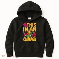 Goddammit Donut Book Lover This In An Outrage Kids Hoodie thumb 0
