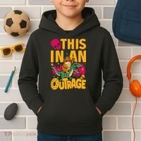 Goddammit Donut Book Lover This In An Outrage Kids Hoodie thumb 2