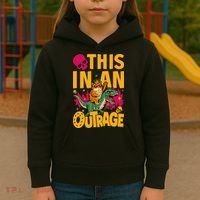 Goddammit Donut Book Lover This In An Outrage Kids Hoodie thumb 3