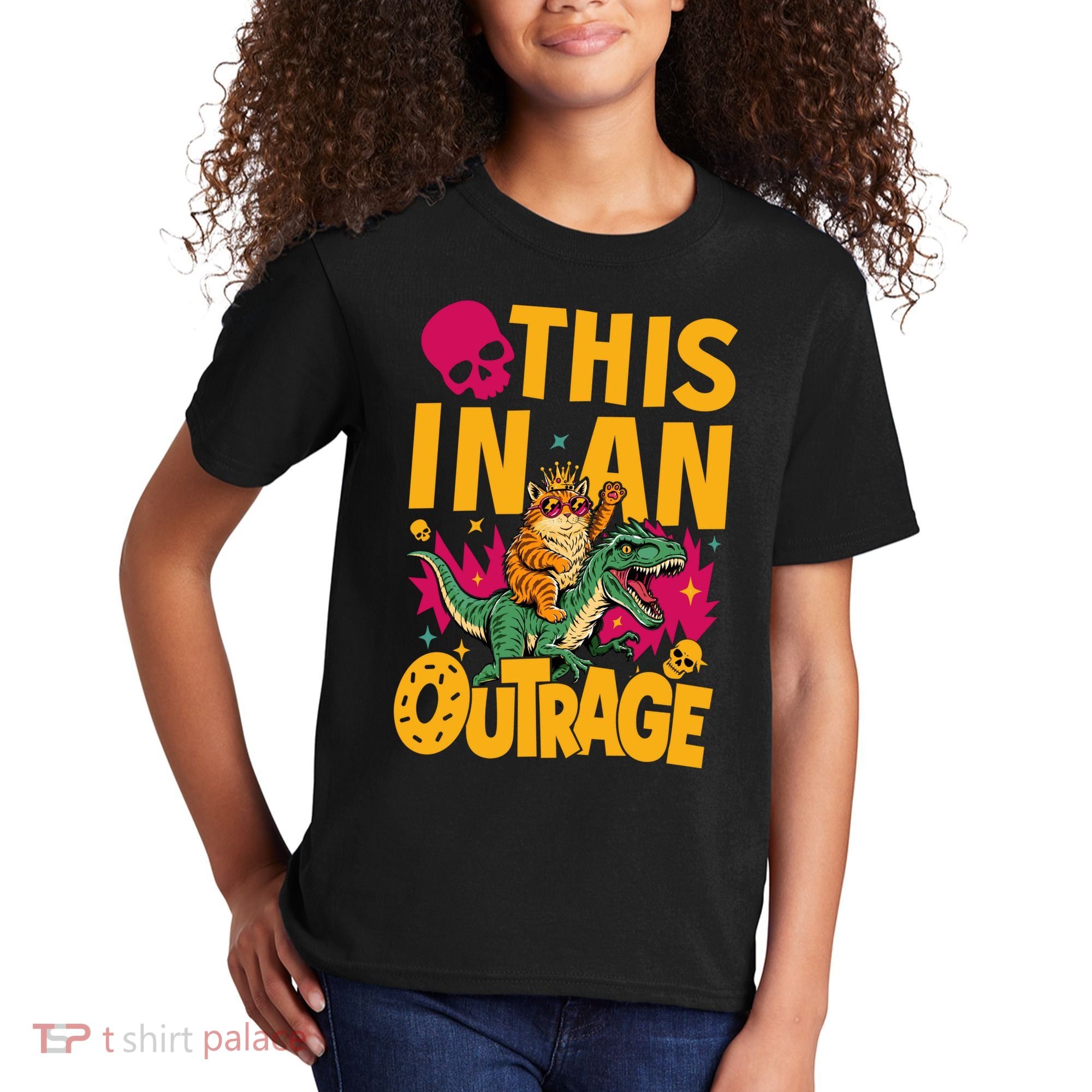 Goddammit Donut Book Lover This In An Outrage Kids T-Shirt