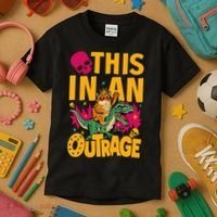 Goddammit Donut Book Lover This In An Outrage Kids T-Shirt thumb 3