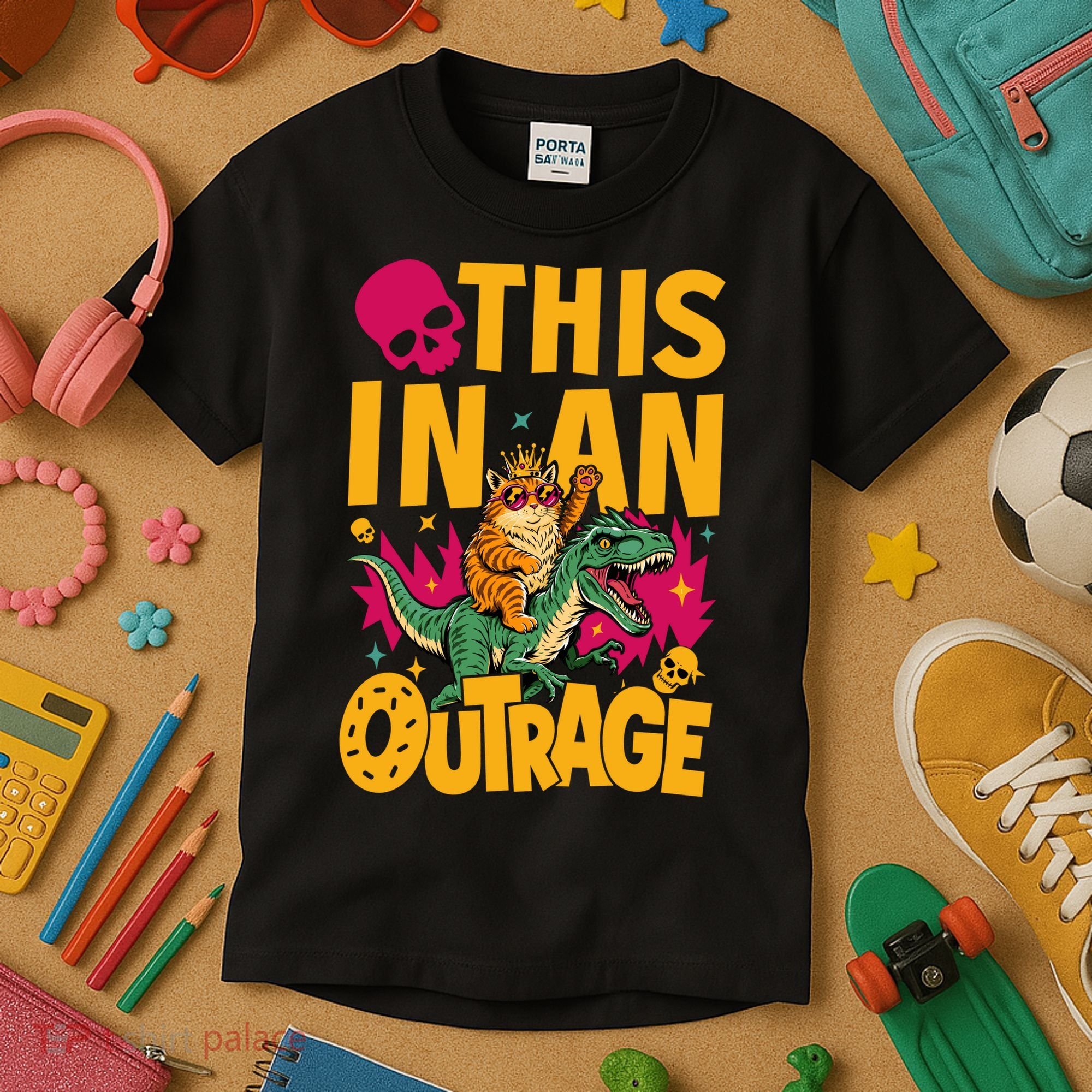 Goddammit Donut Book Lover This In An Outrage Kids T-Shirt