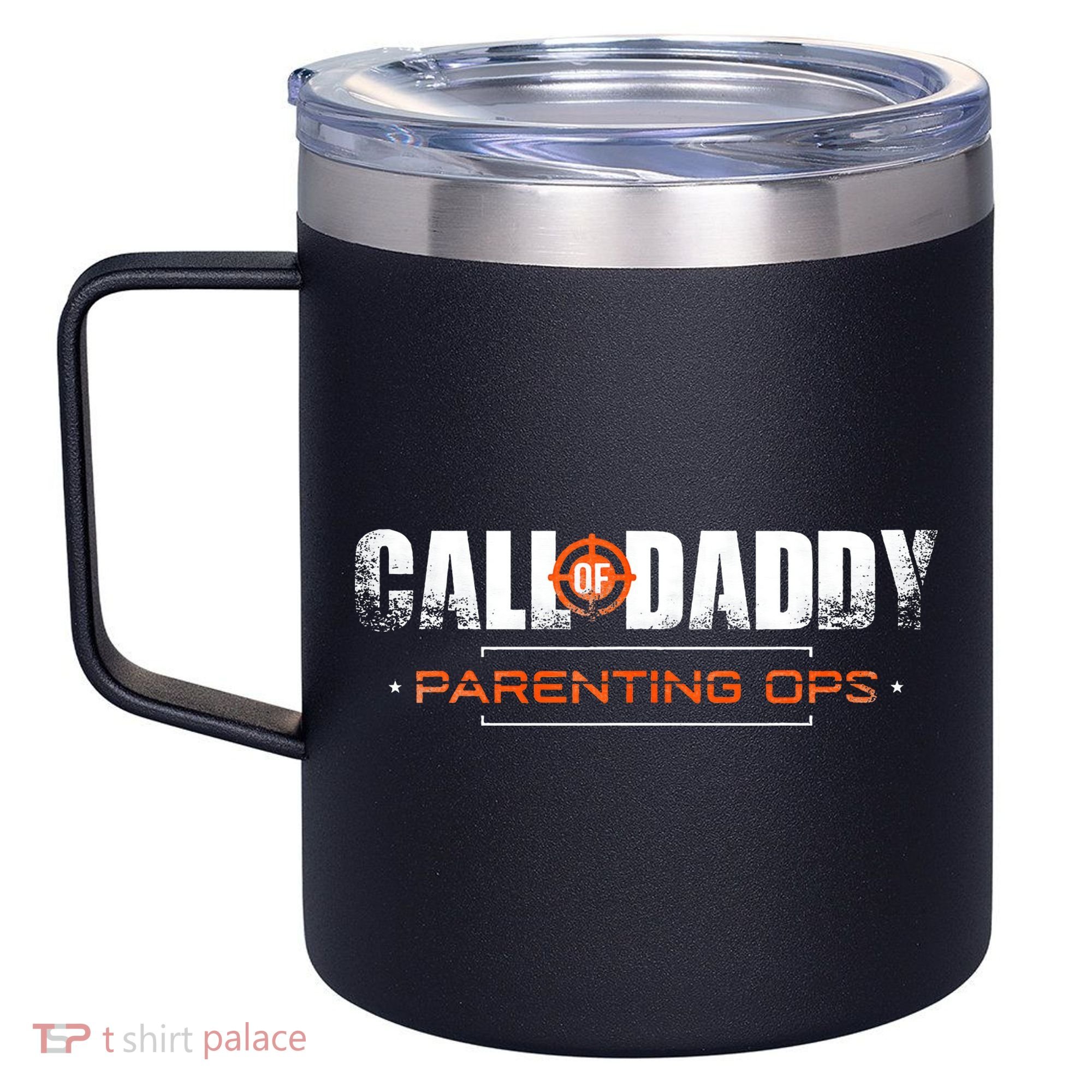 Gamer Dad Call of Daddy Parenting Ops Funny Father's Day 12oz Stainless Steel Coffee Mug