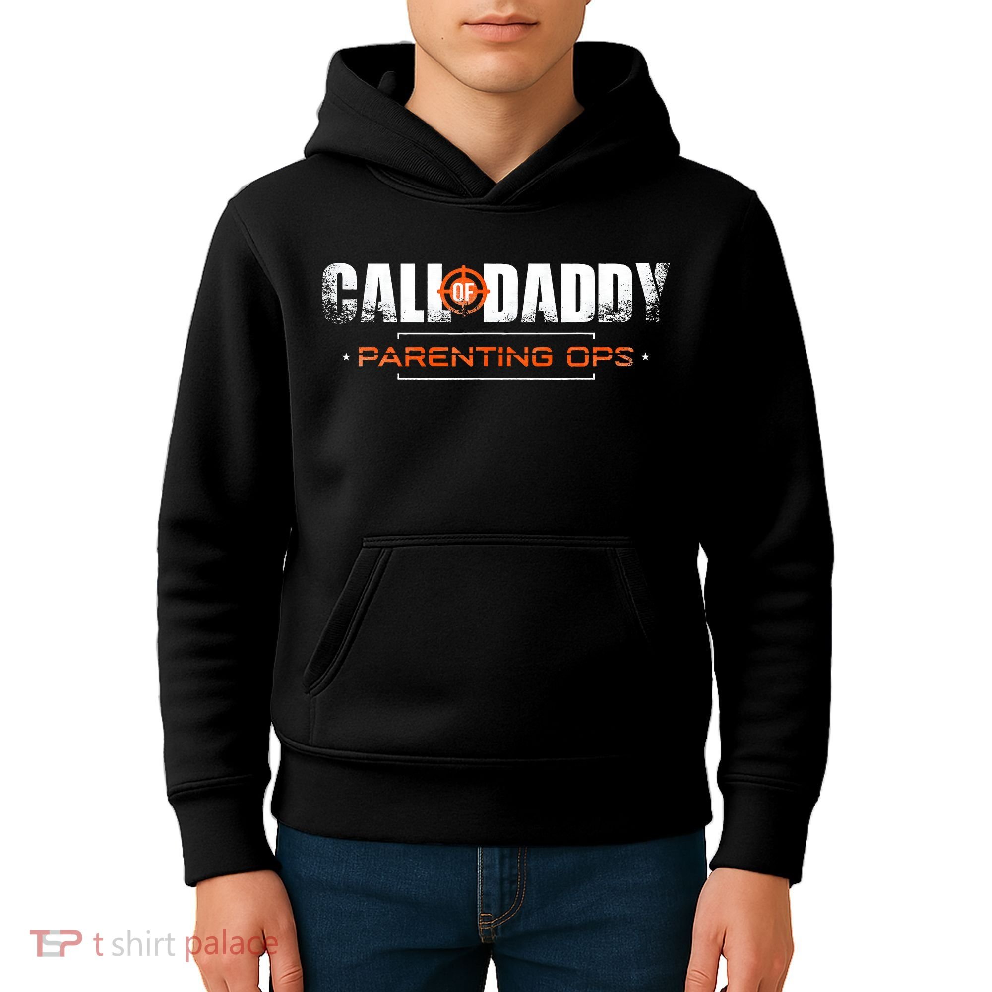 Gamer Dad Call of Daddy Parenting Ops Funny Father's Day Kids Hoodie