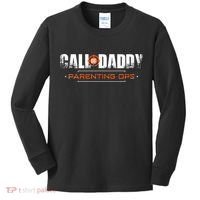 Gamer Dad Call of Daddy Parenting Ops Funny Father's Day Kids Long Sleeve Shirt thumb 0
