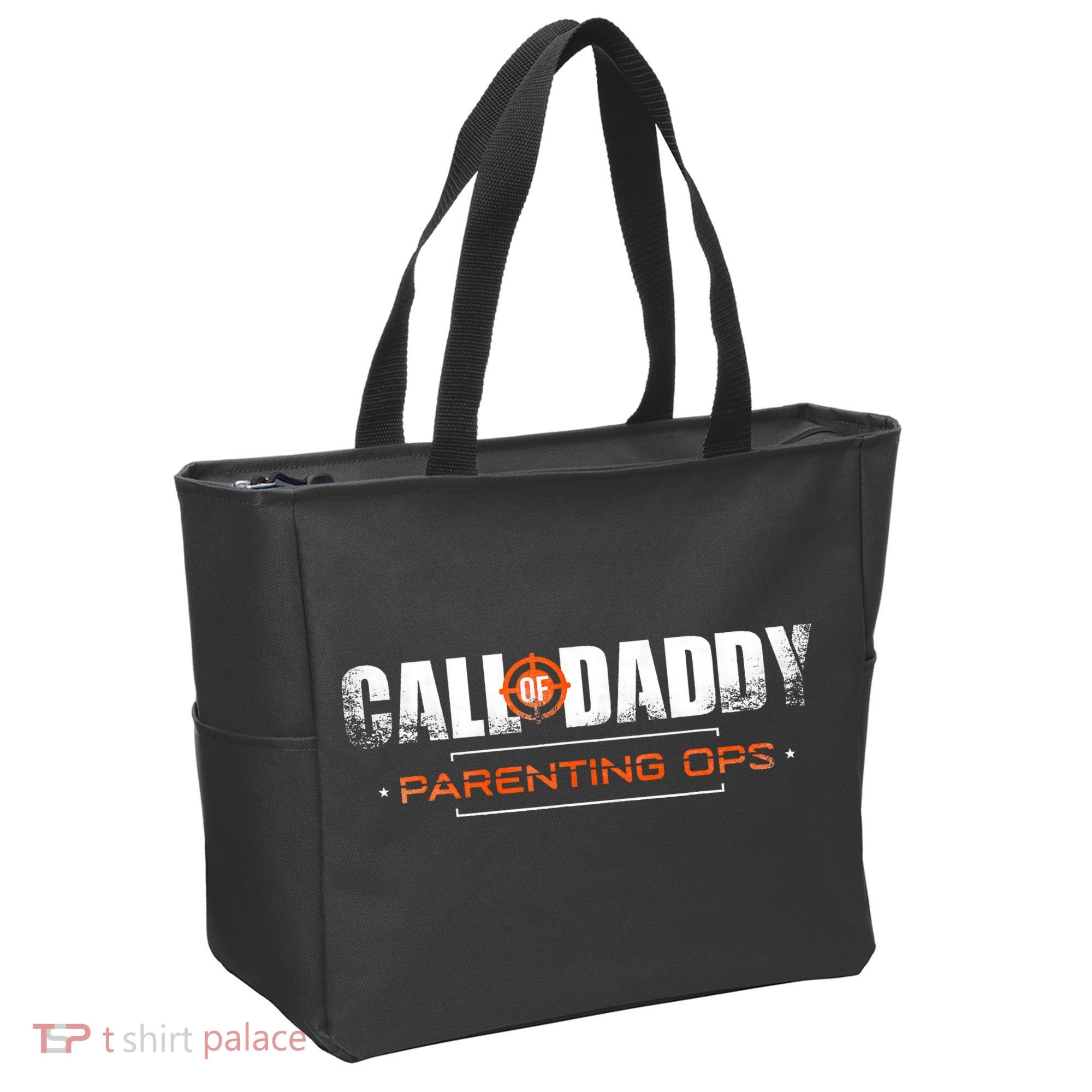 Gamer Dad Call of Daddy Parenting Ops Funny Father's Day Tote Bag