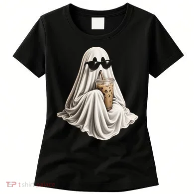 Ghost Drinking Coffee Women's T-Shirt